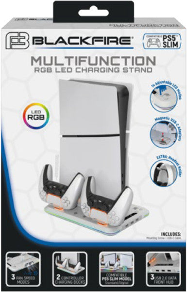 Cargador Blackfire Multifunction Charging Stand Rgb Led ( PS5 - Slim) - Soporte de carga Cargador Blackfire Multifunction Charging Stand Rgb Led ( PS5 - Slim) - Soporte de carga
